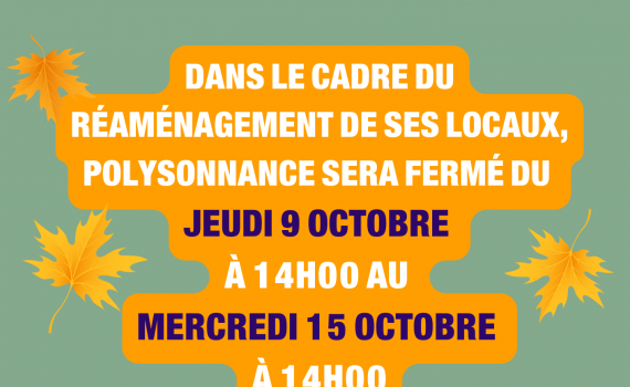 Poly regagne le quai Robert Alba! Le temps de se faire beau et hop! ouverture le mercredi 15 octobre à 14h!