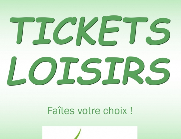 Programme d’animations AVRIL 2025 Tickets Loisirs – inscriptions à partir du mercredi 26 mars à 9h