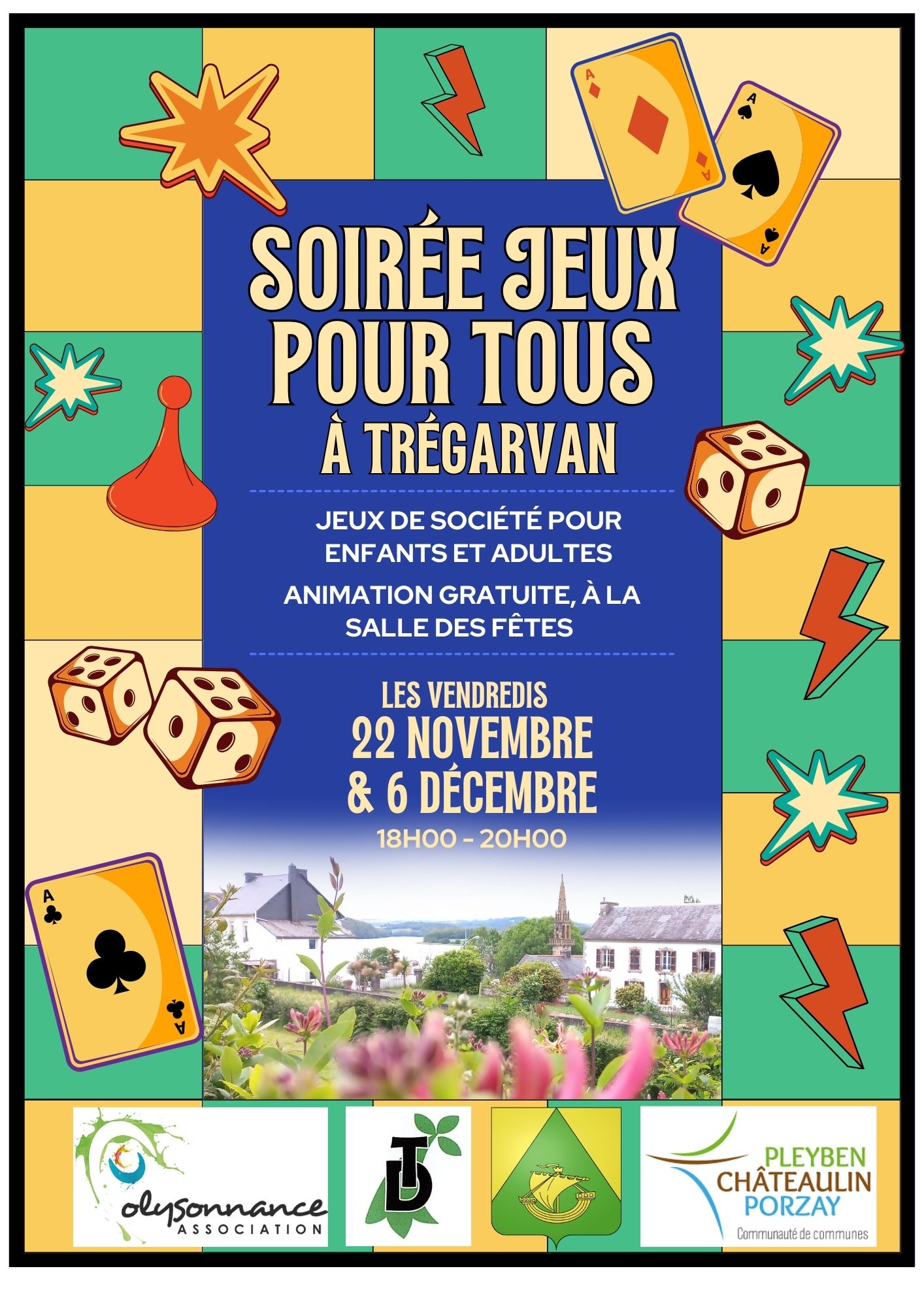 Soirée Jeux à Trégarvan le 22/11 et 06/12/2024