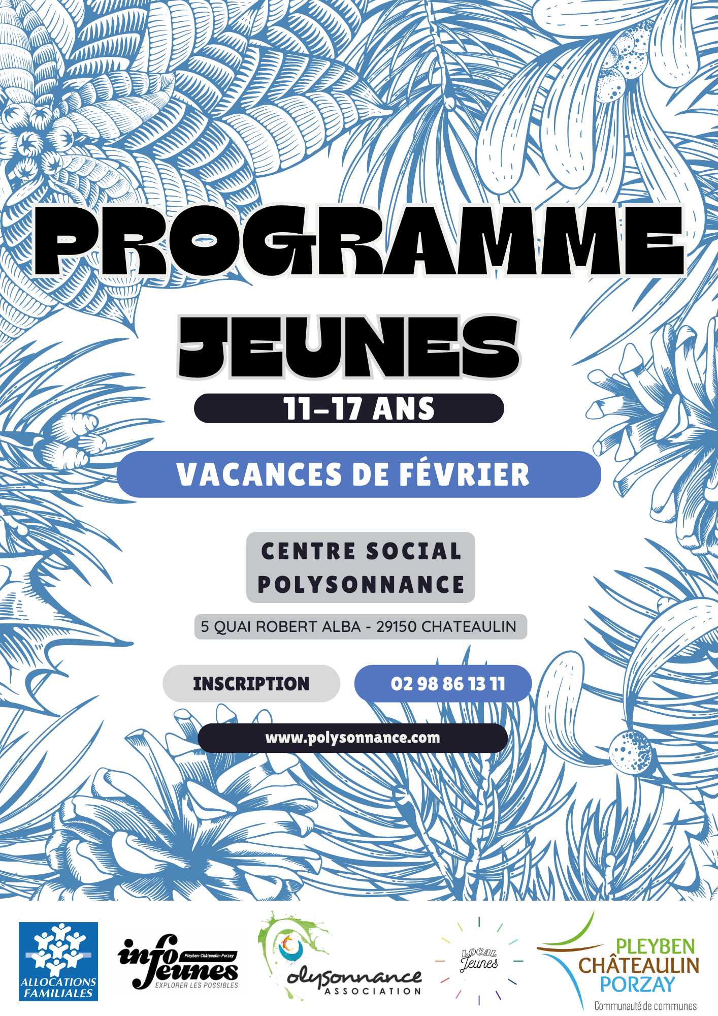 Programme Jeunes 11/17ans Vacances de Février 2025