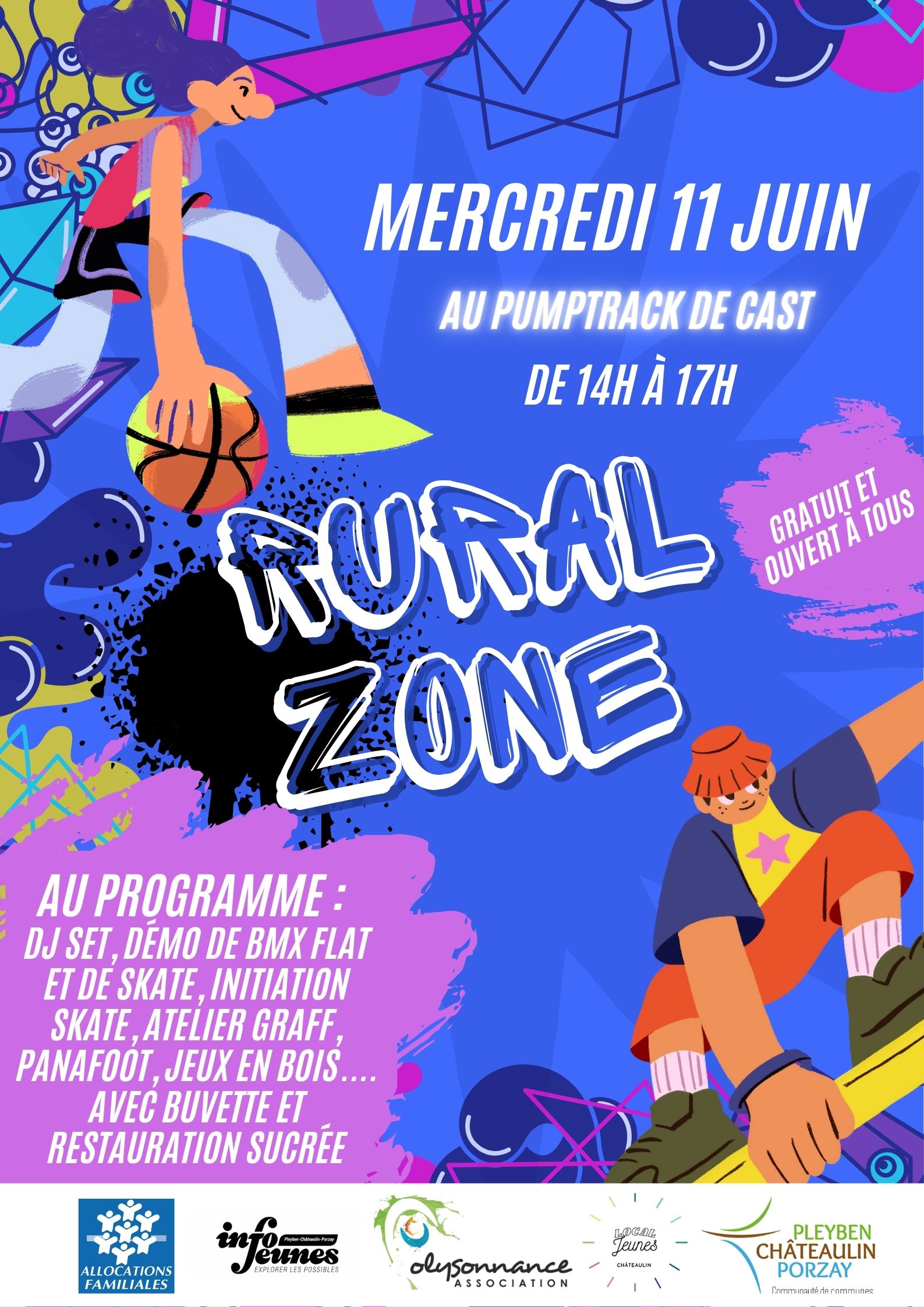 Polysonnance vous invite à sa RURAL ZONE du mercredi 11 juin 2025 au Pumptrack de Cast !