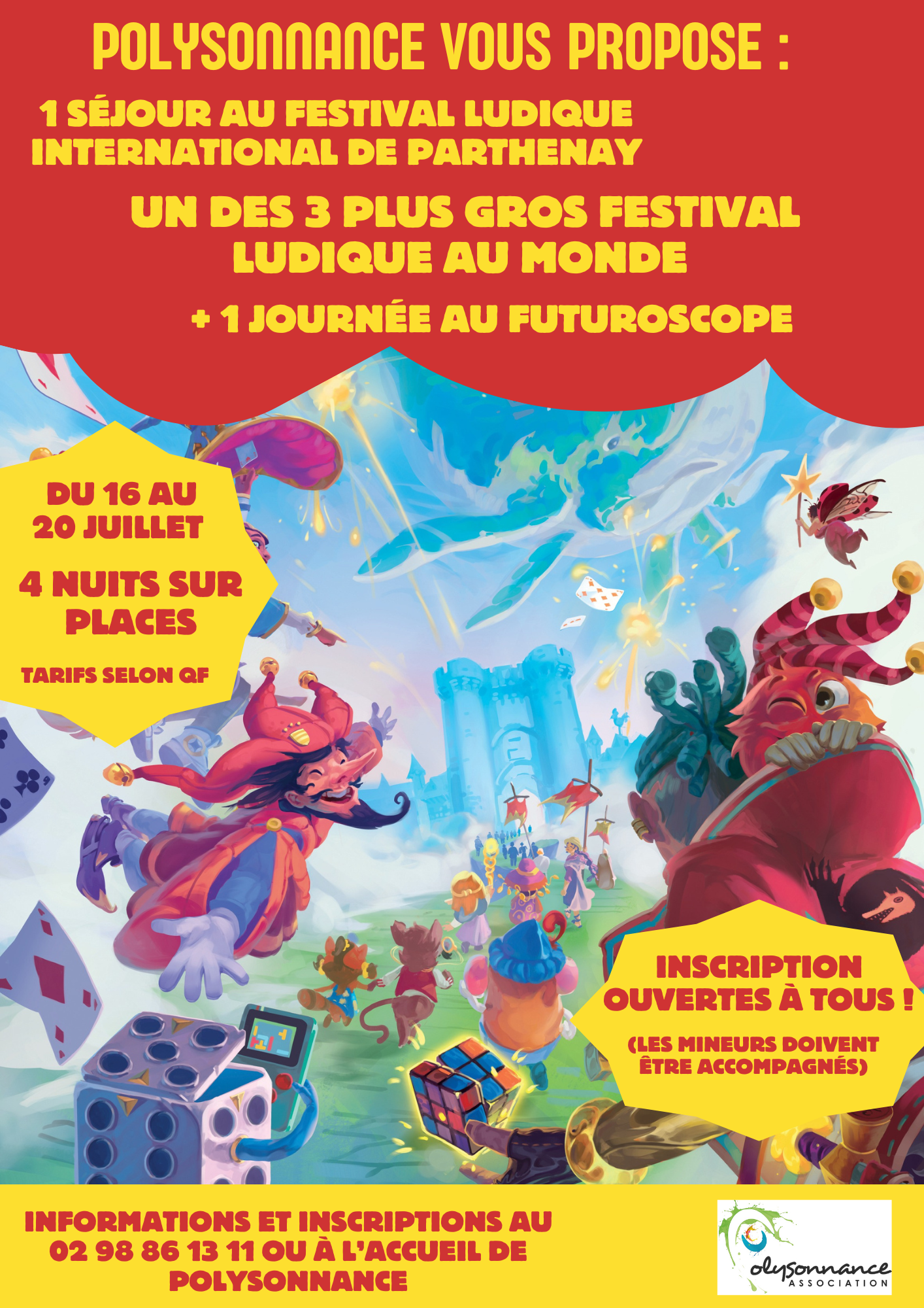 Séjour au Festival Ludique International de Parthenay du 16 au 20 juillet 2025