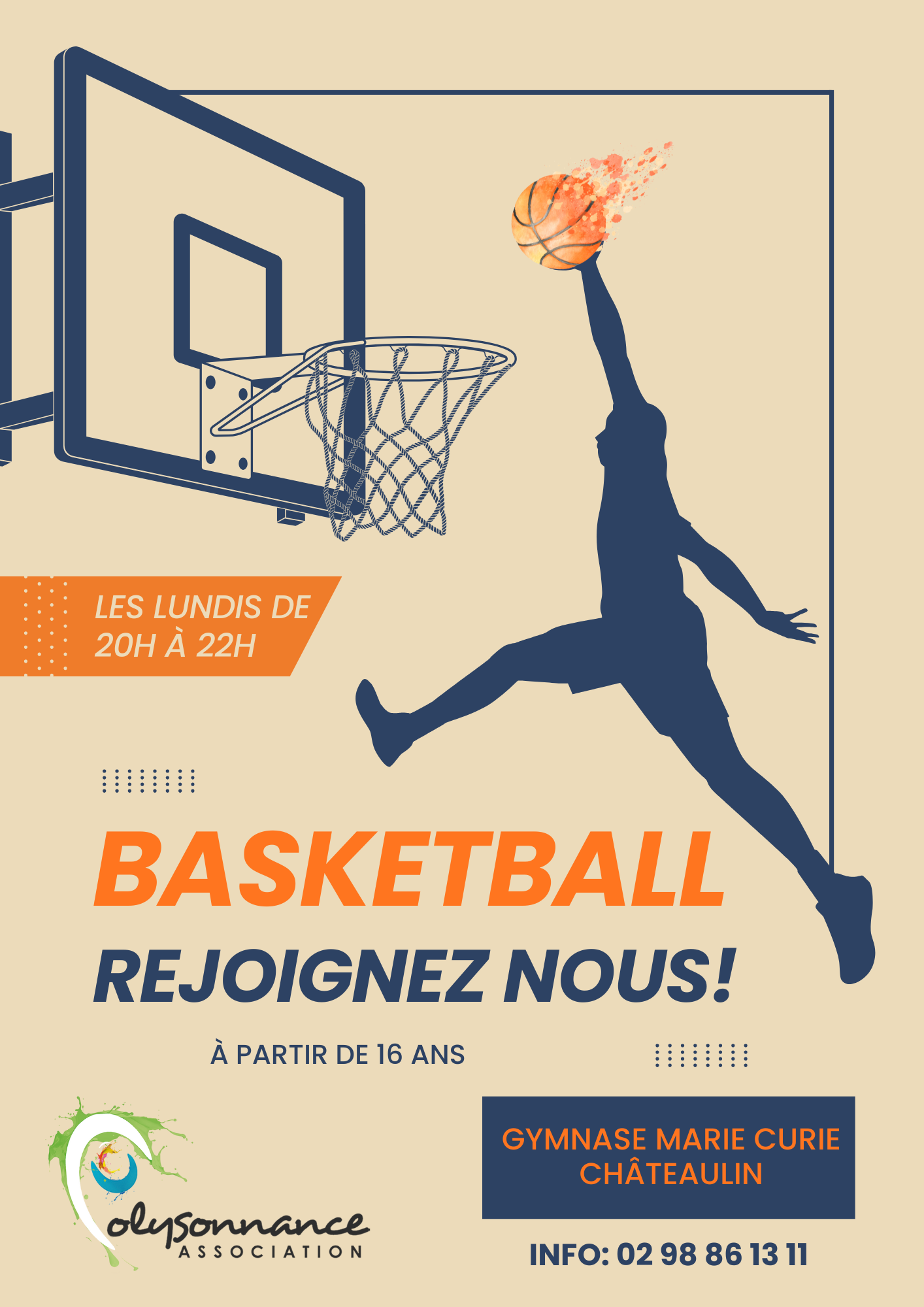 Vous aimez le Basket! Ado, adultes, hommes, femmes: Rejoignez l’équipe de Polysonnance!