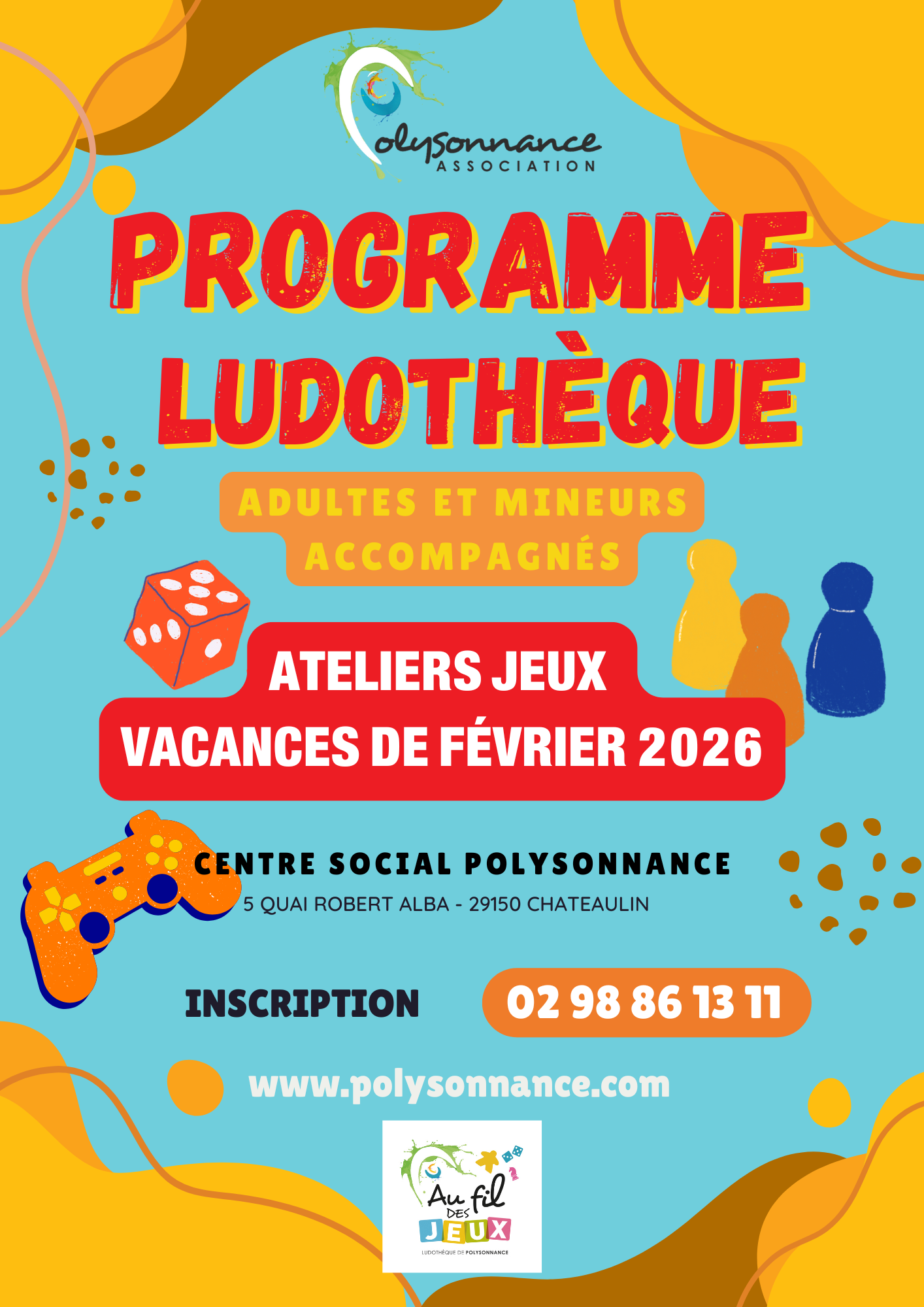 La ludothèque vous propose des ateliers jeu pour les vacances de février. Voici le programme!
