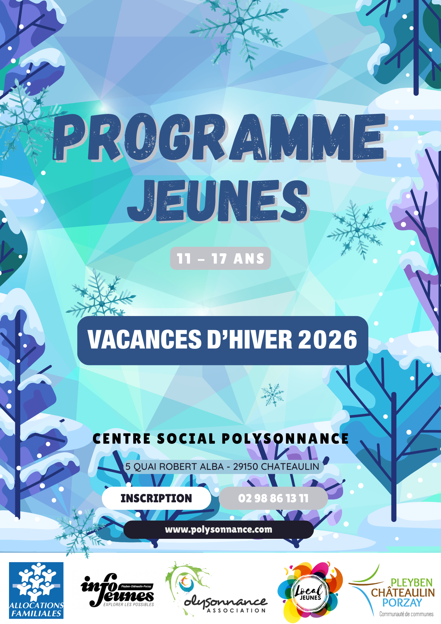 Programme des activités du Local Jeunes pour les vacances de Février 2026