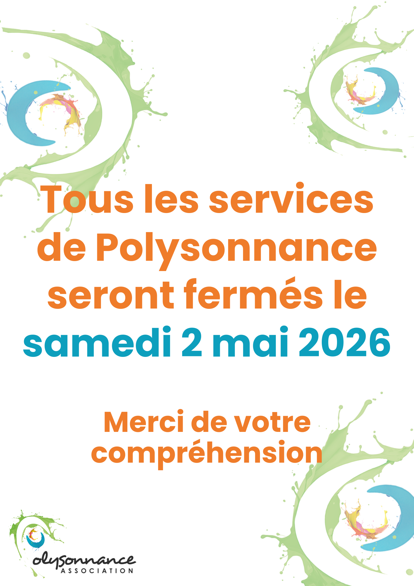 Poly fait le pont!!! Fermeture de la Ludothèque le samedi 2 mai 2026
