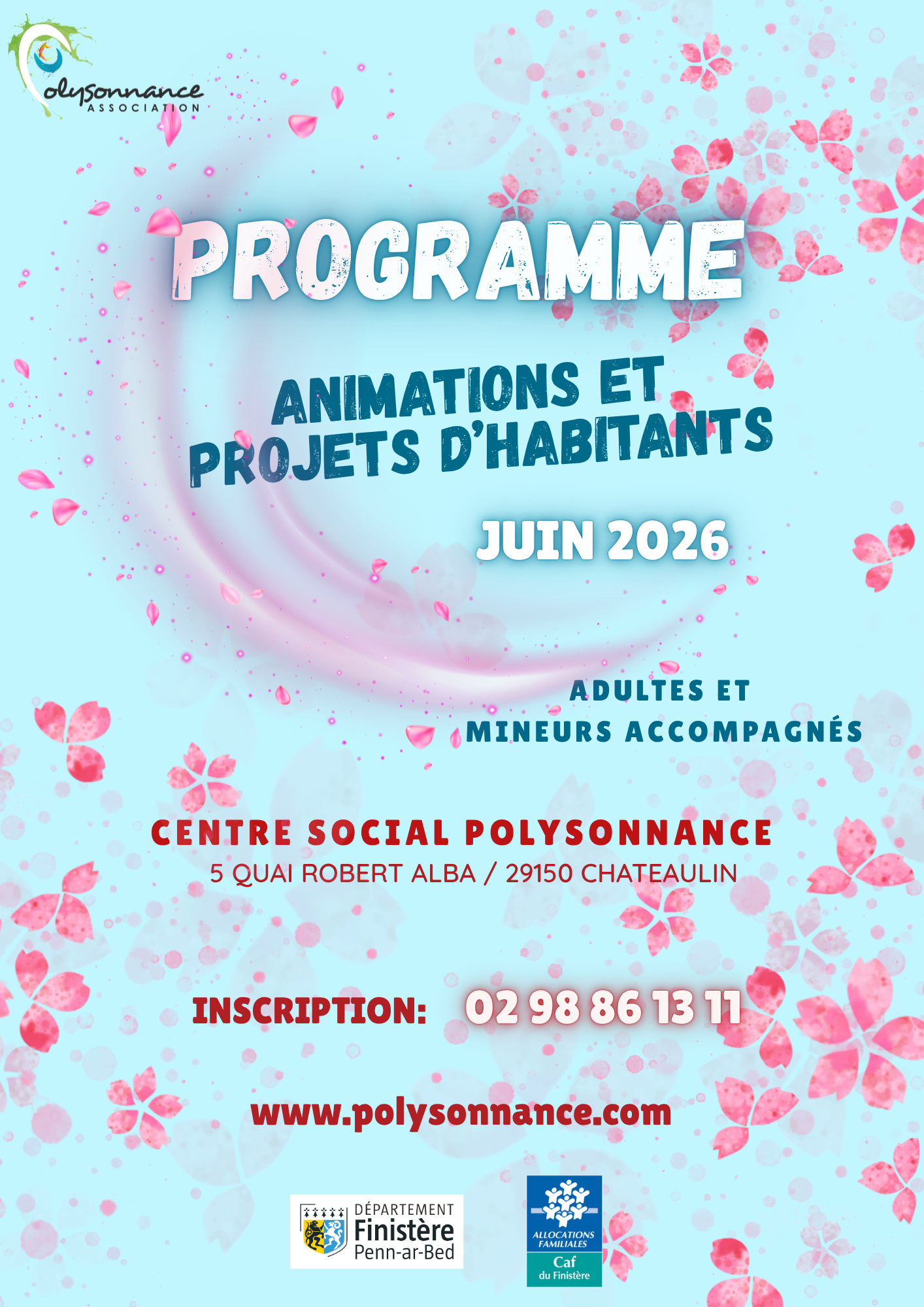 Le programme des animations et projets d&rsquo;habitants du mois de JUIN 2026 est arrivé!