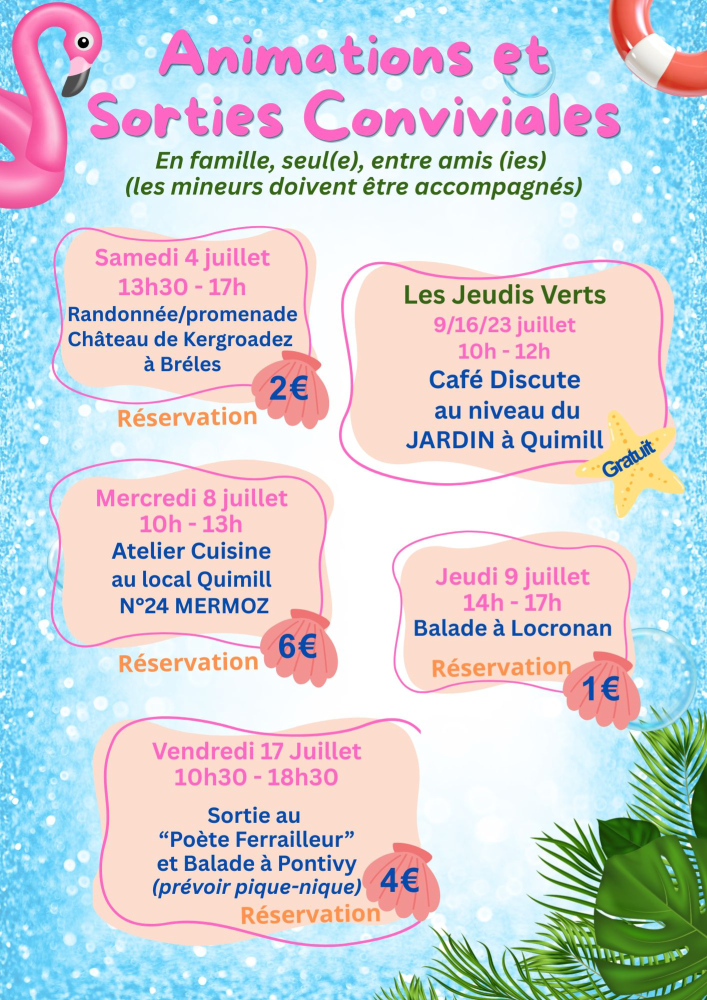 Programme Animations et Projets d&rsquo;Habitants JUILLET 2026